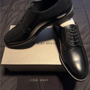 Giorgio Armani Classic Black Oxfords